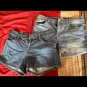 New York & co Jean shorts, set of 2